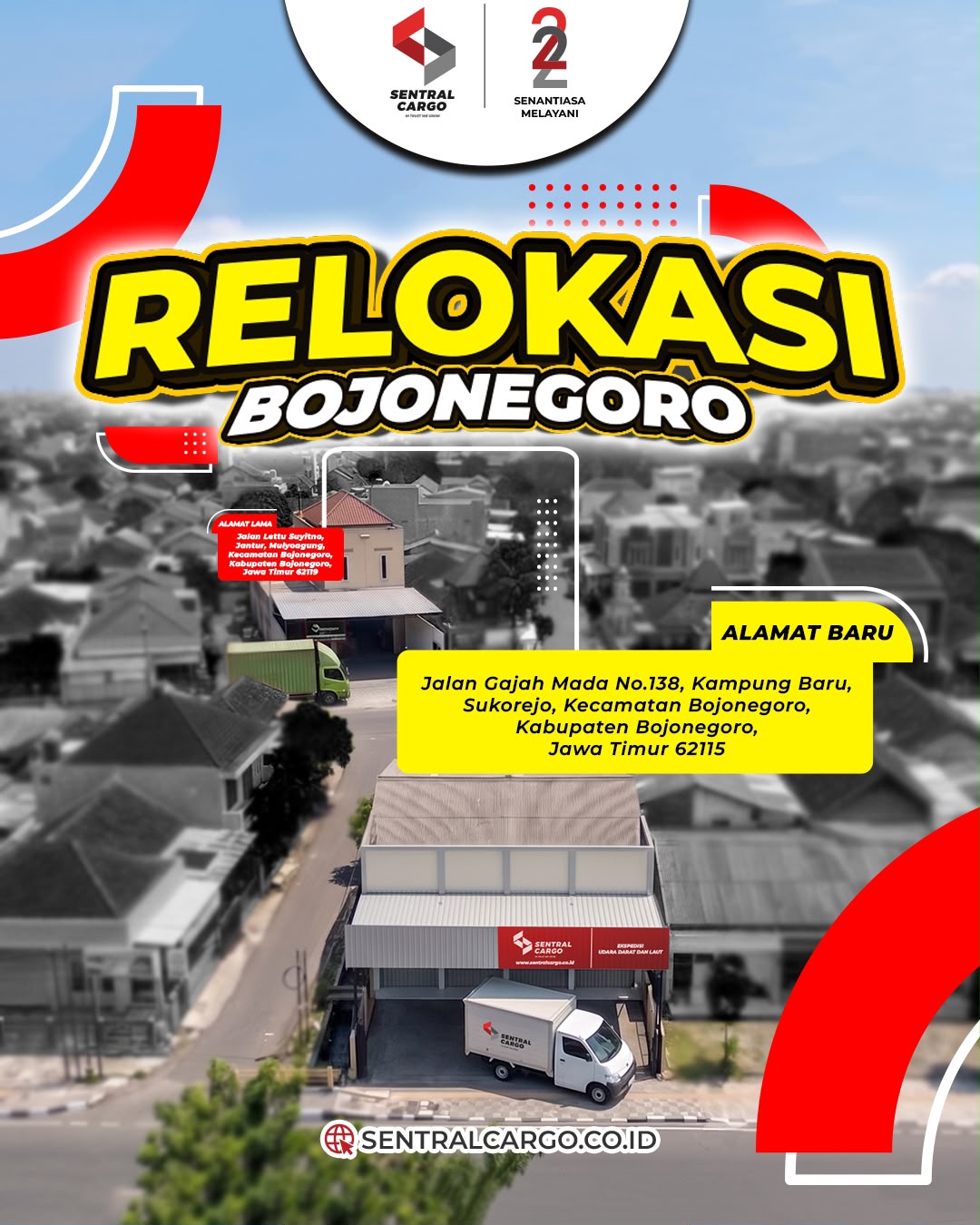 [ANNOUNCEMENT] Sentral Cargo Bojonegoro Drop Point Address Relocation