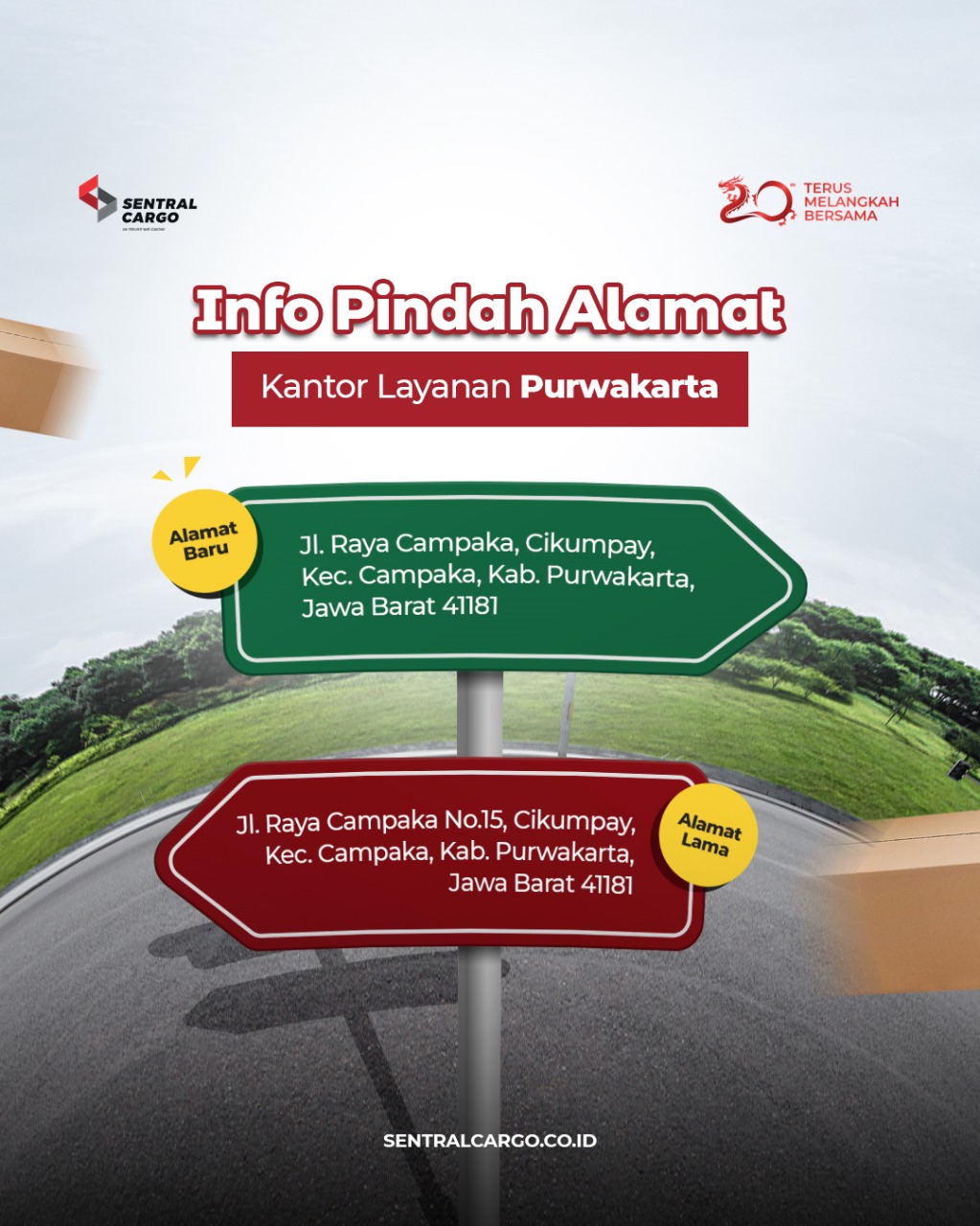[ANNOUNCEMENT] Sentral Cargo Purwakarta Drop Point Address Relocation
