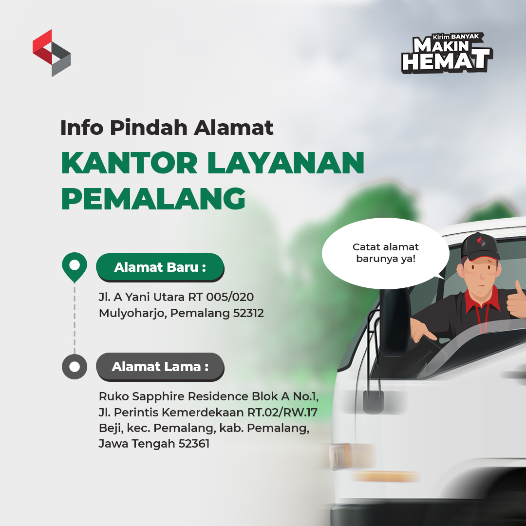 [ANNOUNCEMENT] Sentral Cargo Pemalang Drop Point Address Relocation