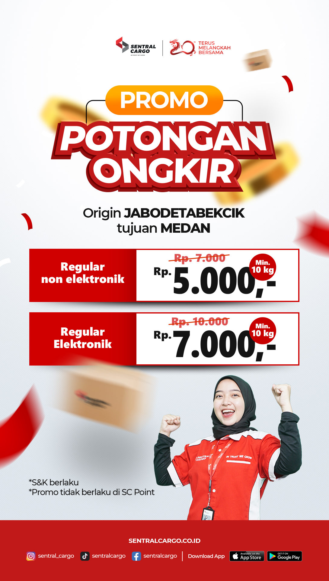 Shipping Promo from Jakarta, Bogor, Depok, Tangerang, Bekasi and Cikarang to Medan! Save More on Electronic & Non-Electronic Goods!