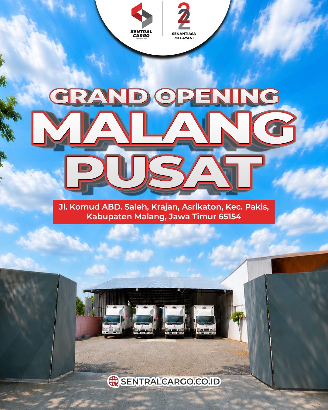 Sentral Cargo Officially Opens New HUB in Malang, Strengthening Malang Cargo Expedition Services for East Java Customers