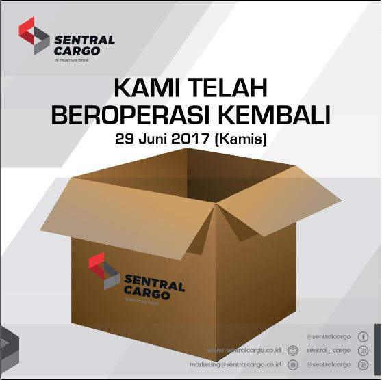 Sentral Cargo Has Resumed Operations