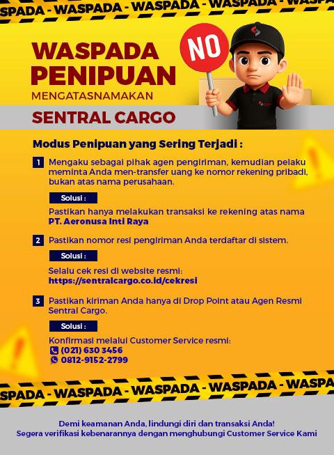 Beware of Scams Impersonating Sentral Cargo!