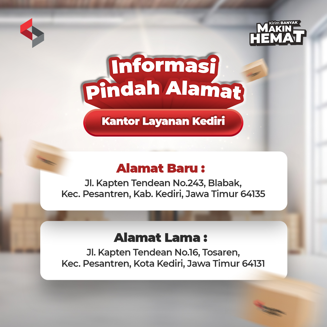 [ANNOUNCEMENT] Sentral Cargo Kediri Drop Point Address Relocation