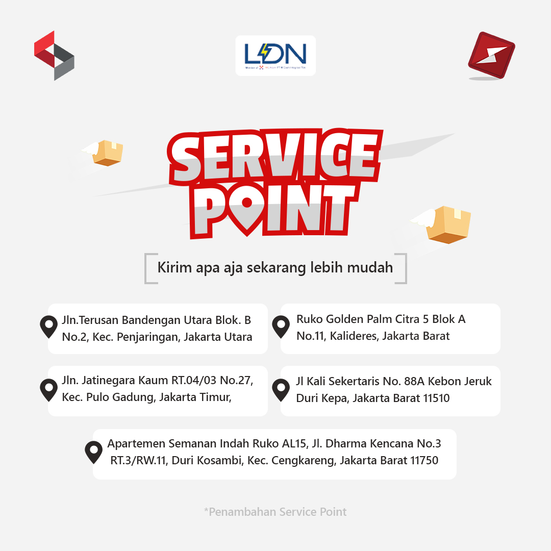 Phase II Shipping Service Point Network: Five Locations in DKI Jakarta