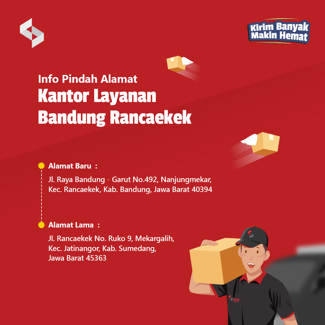 Drop Point Jasa Ekspedisi Murah Sentral Cargo di Rancaekek - Bandung Pindah Alamat.