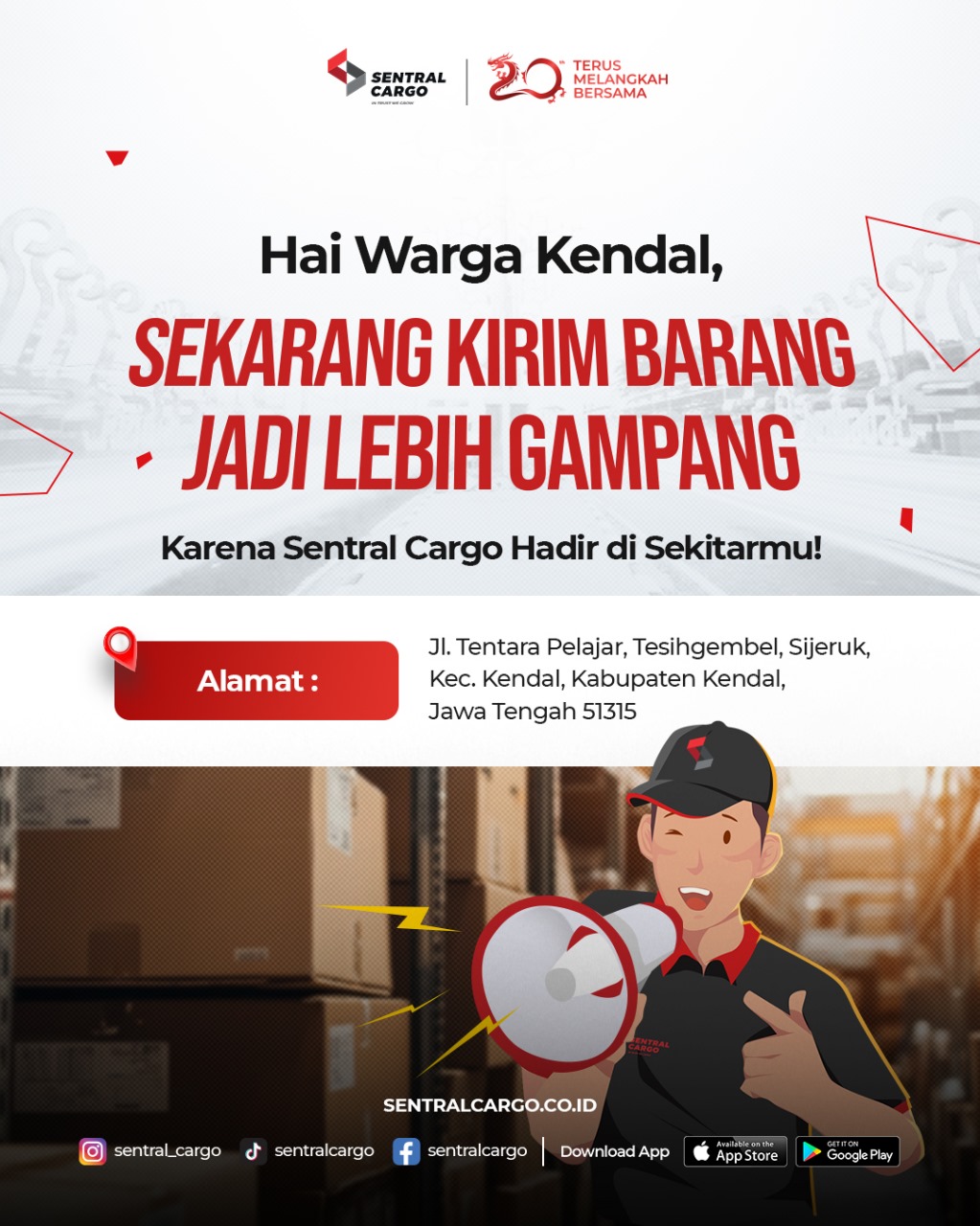 Ekspedisi Sentral Cargo hadir di Kendal, Cek Ongkir dan Nikmati Pengiriman Cepat dan Aman!