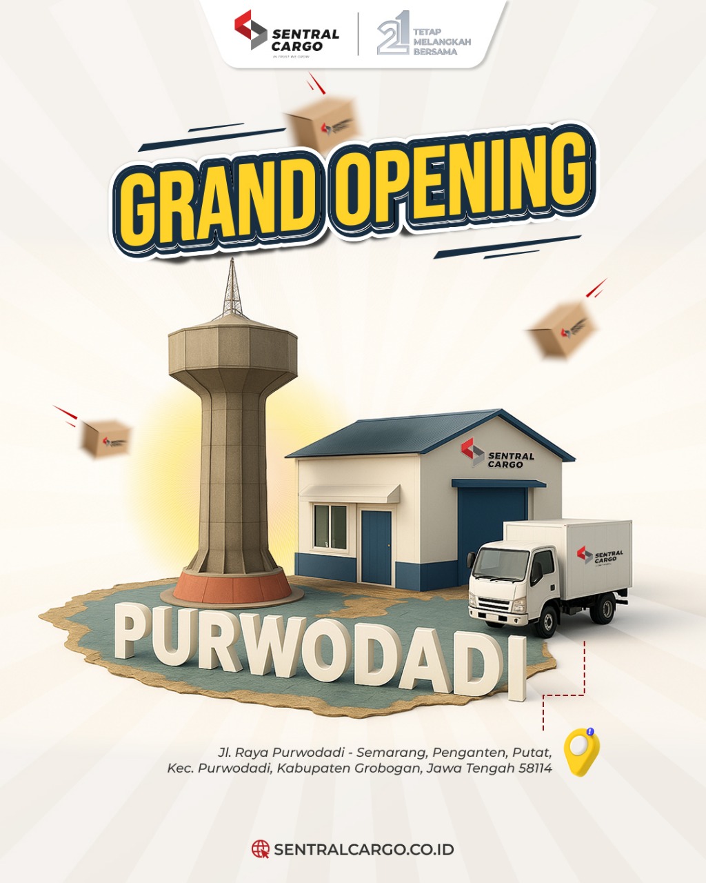 Sentral Cargo Officially Opens a New Drop Point in Purwodadi to Improve Shipping Services