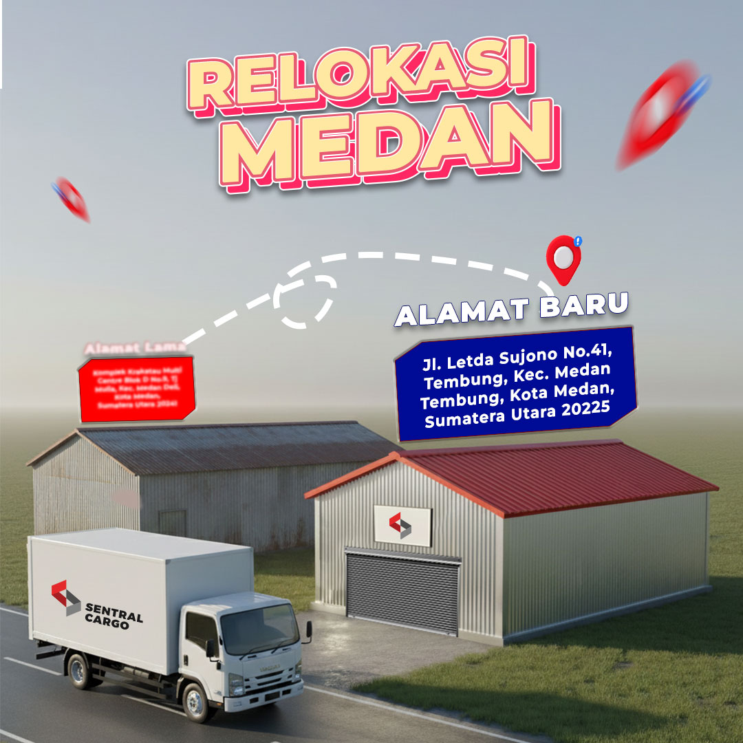 [PENGUMUMAN] Relokasi Alamat Drop Point Sentral Cargo Medan