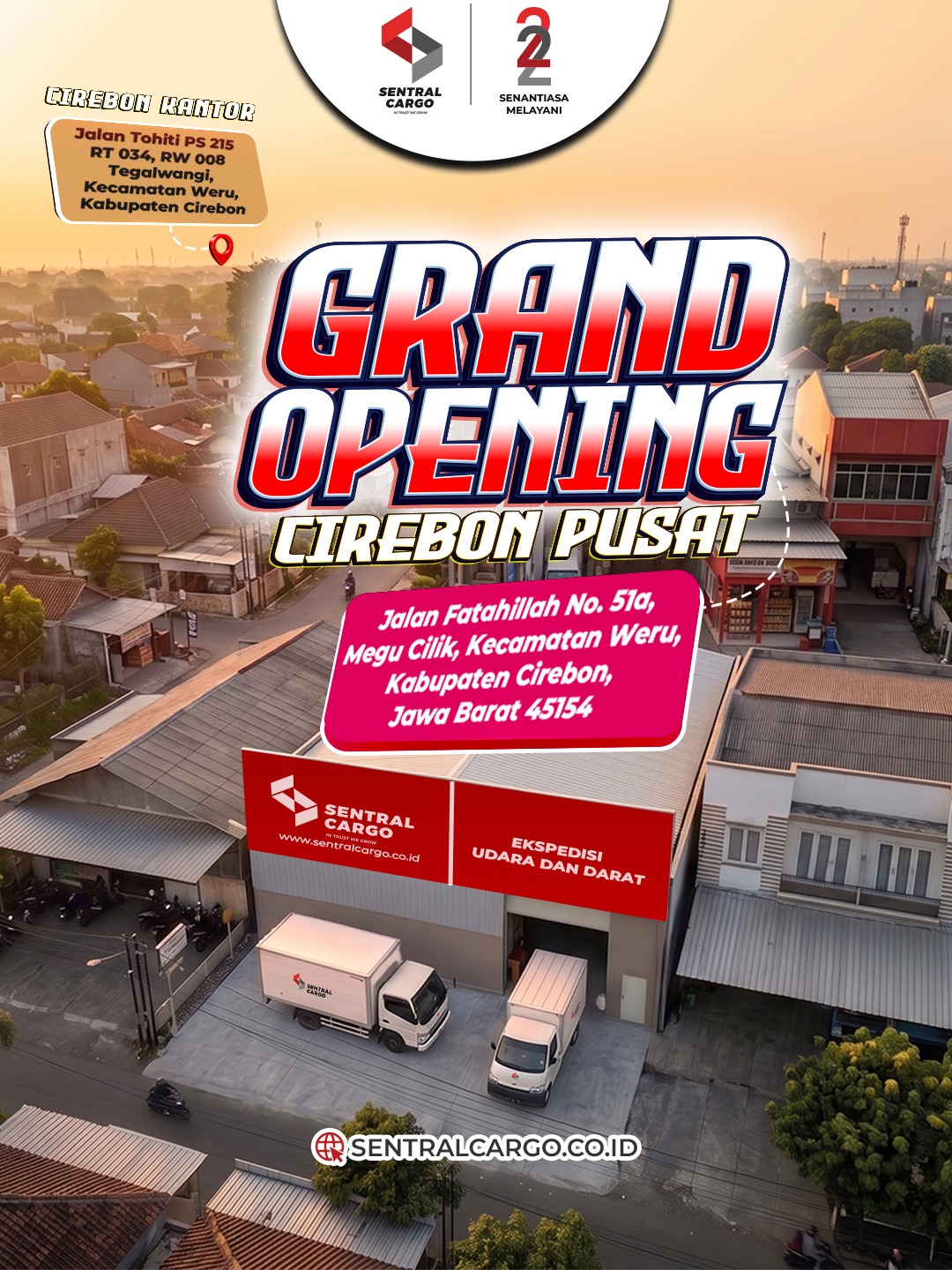 HUB Baru Sentral Cargo Cirebon | Cek Ongkir & Kirim Cargo Mudah