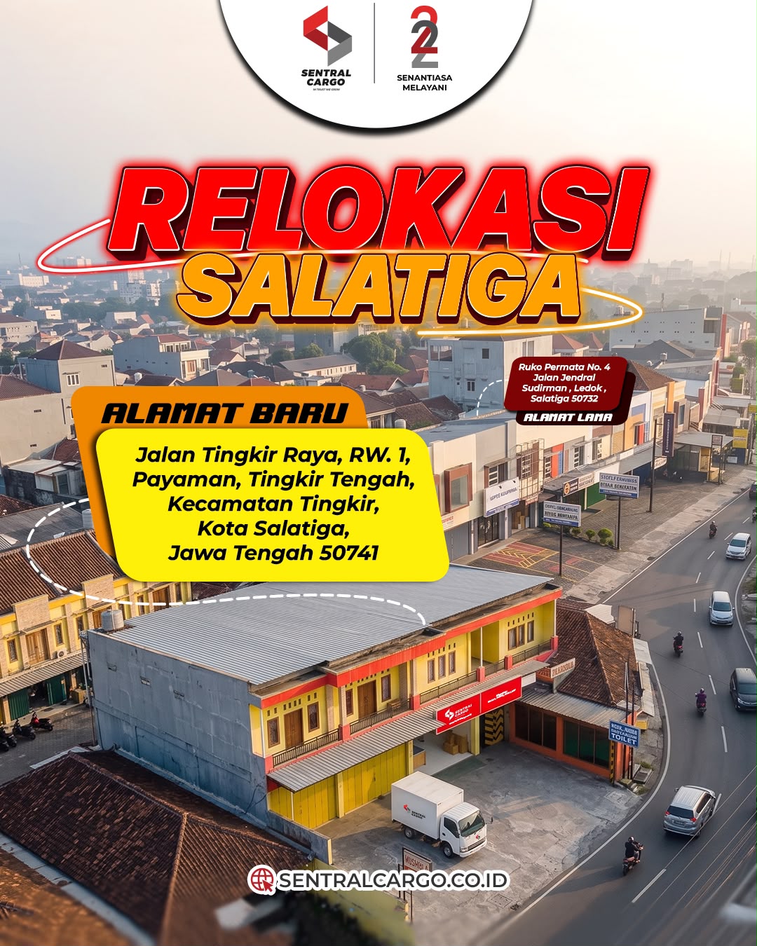 [PENGUMUMAN] Relokasi Alamat Drop Point Sentral Cargo Salatiga